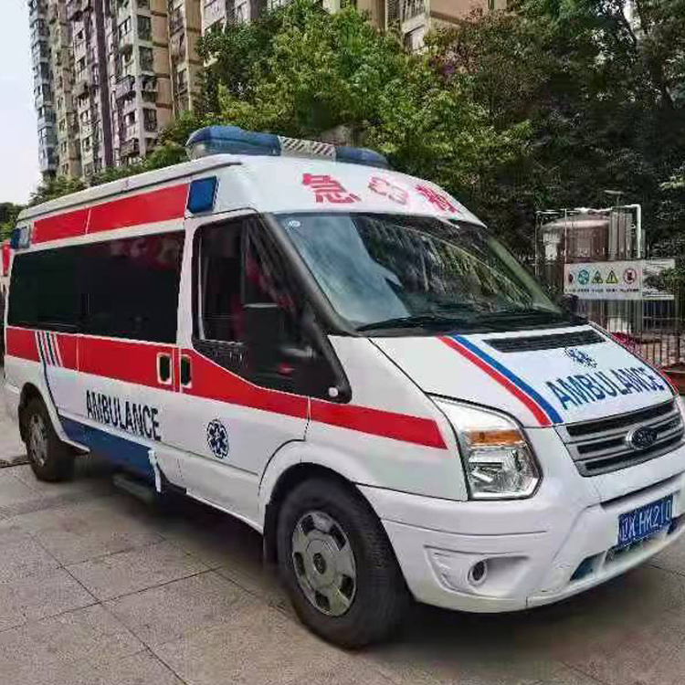 南雄长途救护车护送病人返乡